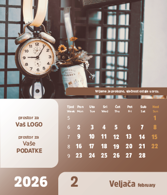 Stolni CD kalendar - 2026 - "Vremeplov" - Slika 3