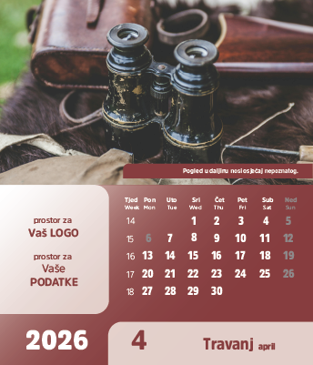 Stolni CD kalendar - 2026 - "Vremeplov" - Slika 5