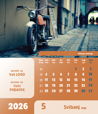 Stolni CD kalendar - 2026 - "Vremeplov" - Slika 6