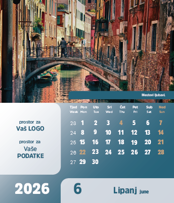 Stolni CD kalendar - 2026 - "Vremeplov" - Slika 7