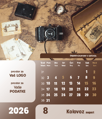 Stolni CD kalendar - 2026 - "Vremeplov" - Slika 9