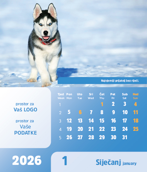 Stolni CD kalendar - 2026 - "Arka" - Slika 2