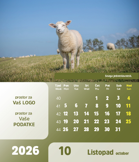 Stolni CD kalendar - 2026 - "Arka" - Slika 11