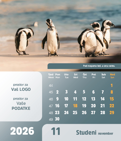 Stolni CD kalendar - 2026 - "Arka" - Slika 12