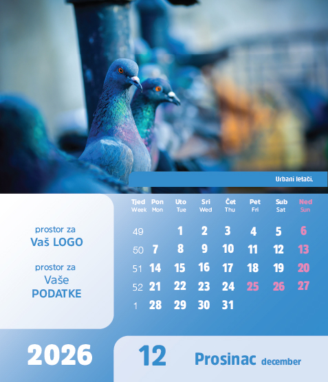 Stolni CD kalendar - 2026 - "Arka" - Slika 13