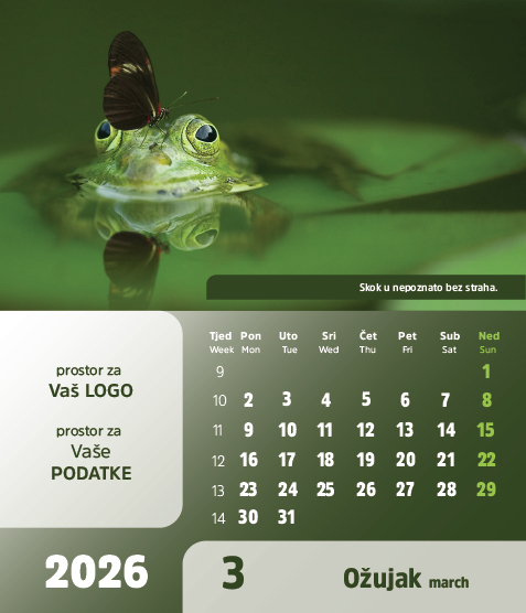 Stolni CD kalendar - 2026 - "Arka" - Slika 4