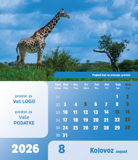 Stolni CD kalendar - 2026 - "Arka" - Slika 9