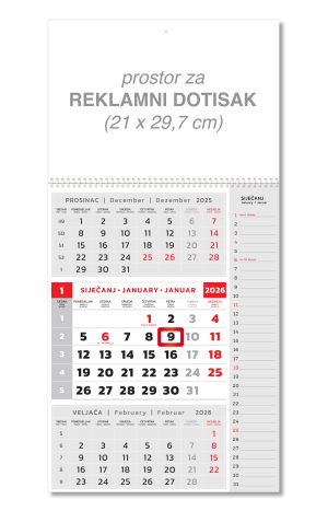 Veliki kolor note kalendar