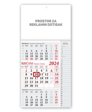 Mali note crveni kalendar
