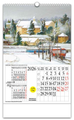 Rotacijski zidni kalendar - "Katarina Henc Zagreb"