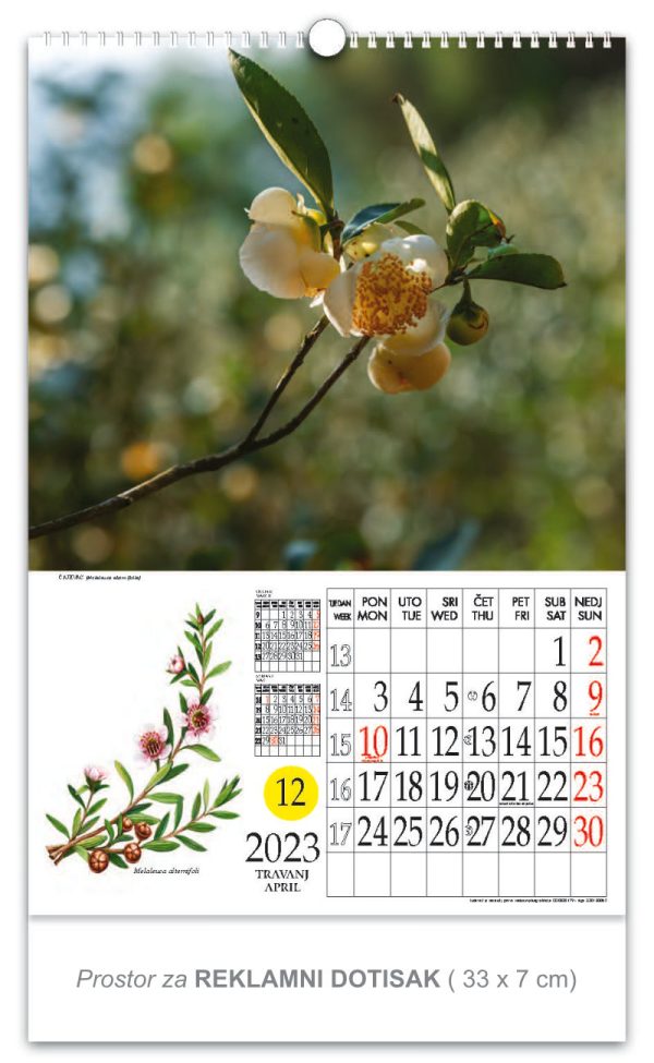 rotacijski zidni kalendar