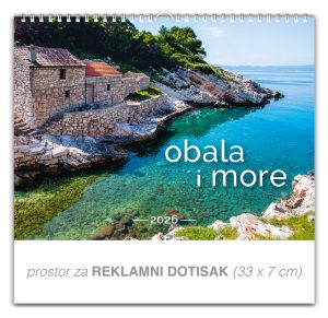 Preklopni zidni kalendar "Obala i more"