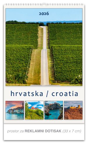 B3 zidni kalendar Hrvatska Croatia