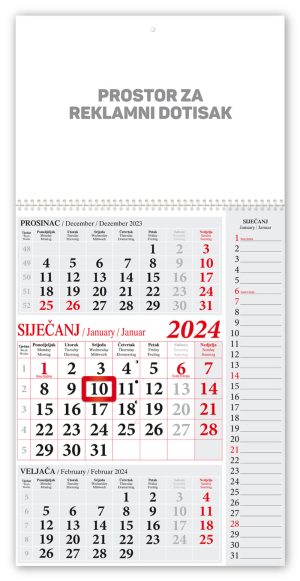 kalendar zidni