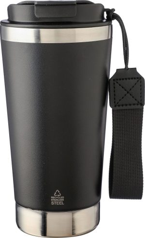 Dvoslojna šalica od recikliranog nehrđajućeg čelika 500 ml Kayla