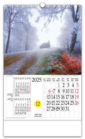 Rotacijski zidni kalendar - "Natura Croatica"