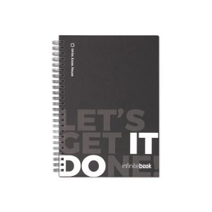 STARTER KIT INFINITEBOOK. Komplet "Infinitebook" s tvrdim koricama, 1 komplet za čišćenje, 1 marker i 1 držač za kemijsku olovku 33211