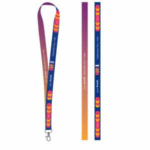 Otisnuti uzorak Lanyard SUBLIMATION Long II (20 mm) od poliestera 75035S