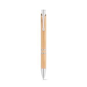 BETA BAMBOO. Kemijska olovka od bambusa sa klipom i detaljima od metala