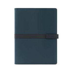 SANDERSON FOLDER. Mapa A4 od PU (50% reciklirano) s magnetskim zatvaračem i notesom sa stranicama na crte