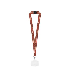 BARNSLEY. SET SUBLIMACIJSKA VEZICA ZA KOJU DUGA II (20 mm) od recikliranog poliestera (100% rPET) s okidačem od 20 mm, sigurnosnom kopčom i čvrstim držačem za značku/karticu 91 x 68 mm 94430