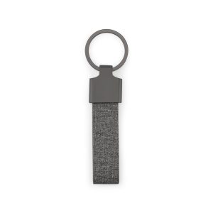 RAVEN. Pravokutni privjesak za ključeve izrađen od metala i recikliranog PET-a (30% recikliranog materijala)