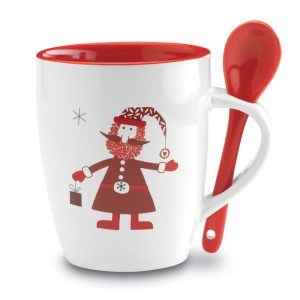 Mug with spoon 250ml CX1304