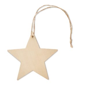 Wooden star shaped hanger CX1476