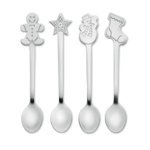 Set of 4 Christmas tea spoon CX1533
