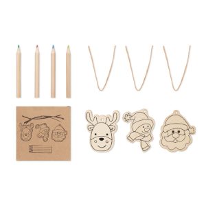 Drawing wooden ornaments set CX1535