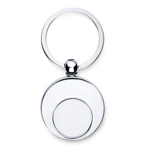 Metal key ring with token IT3866