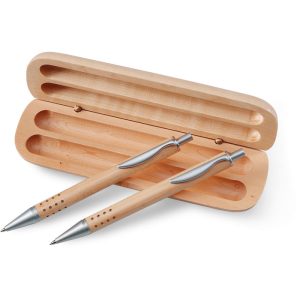 Pen gift set in wooden box KC1701