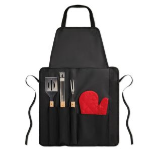 BBQ apron with BBQ tools KC6388