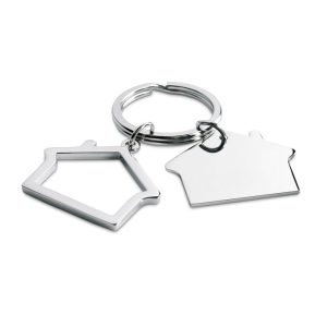 Metal key ring house shape KC6486