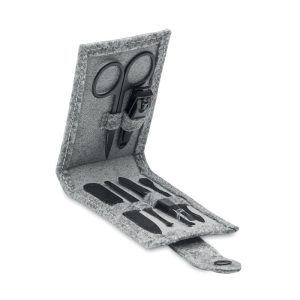 RPET felt 6 piece manicure set MO2140