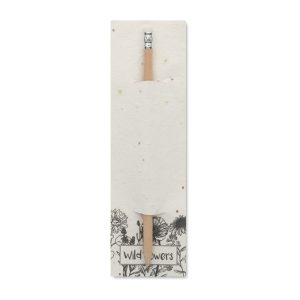 Natural pencil in seeded pouch MO2257