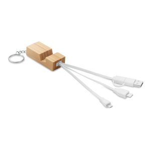 Bamboo key ring and stand MO2295