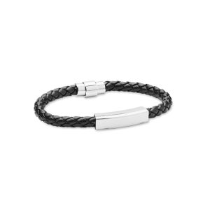 Braided faux leather bracelet MO2377