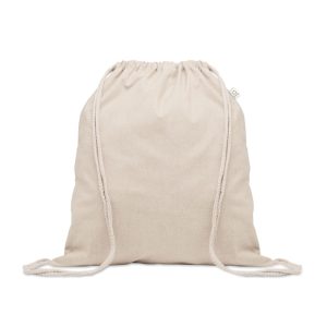 Recycled cotton drawstring bag MO2401