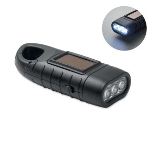 Solar torch with dynamo crank MO2540