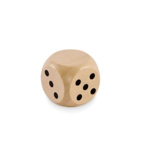 Schima wooden dice 3cm dia MO2613