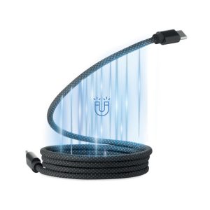 Braided magnetic cable in RPET MO2778