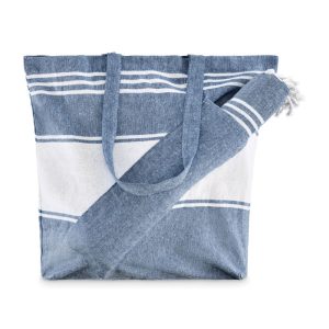 Beach bag with hammam towel MO2954