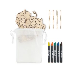Wooden hangers set MO2968