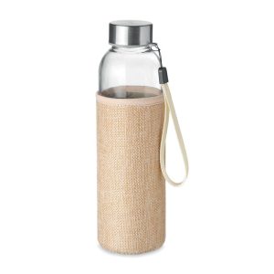 Glass bottle in pouch 500ml MO6168