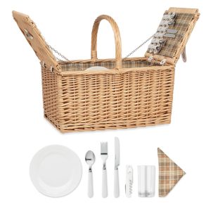 Wicker picnic basket 4 people MO6194