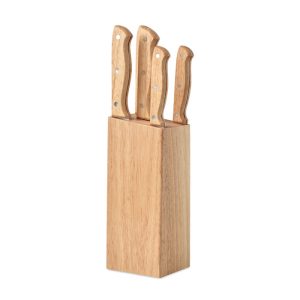5 piece knife set in base MO6308