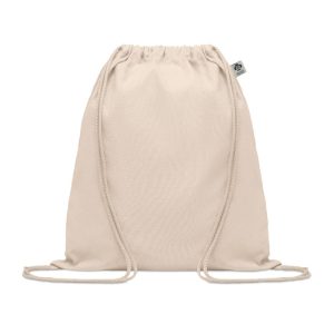 Organic cotton drawstring bag MO6354