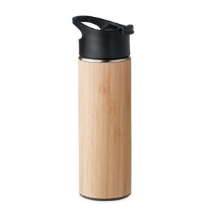 Double wall bamboo flask 450ml MO6371