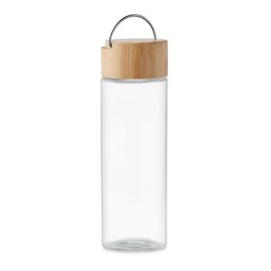 Glass bottle 500ml, bamboo lid MO6413